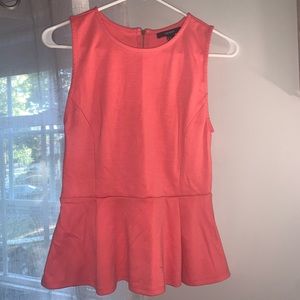 Pink peplum top